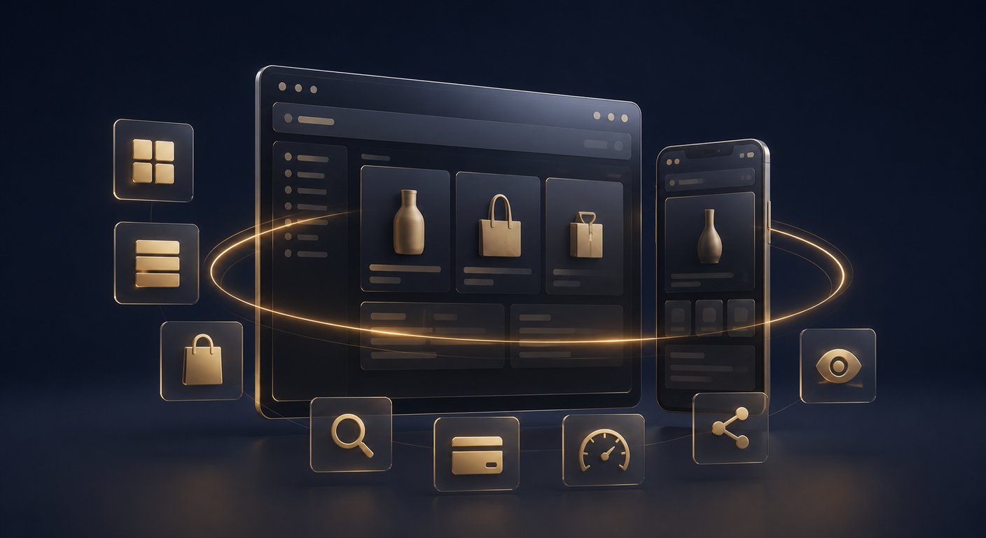 Une boutique Shopify contrôlée sur ordinateur et mobile avant la mise en ligne du nouveau thème