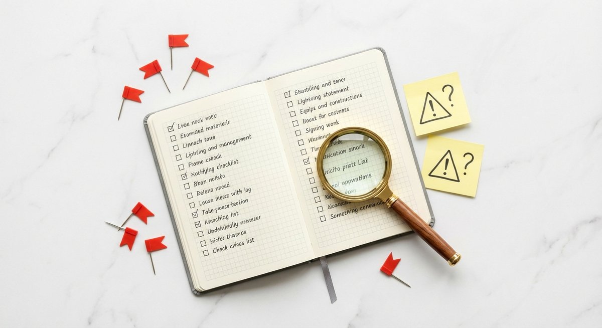 Red flags et signaux d'alarme à identifier avant d'investir dans un coaching e-commerce, checklist et loupe d'analyse