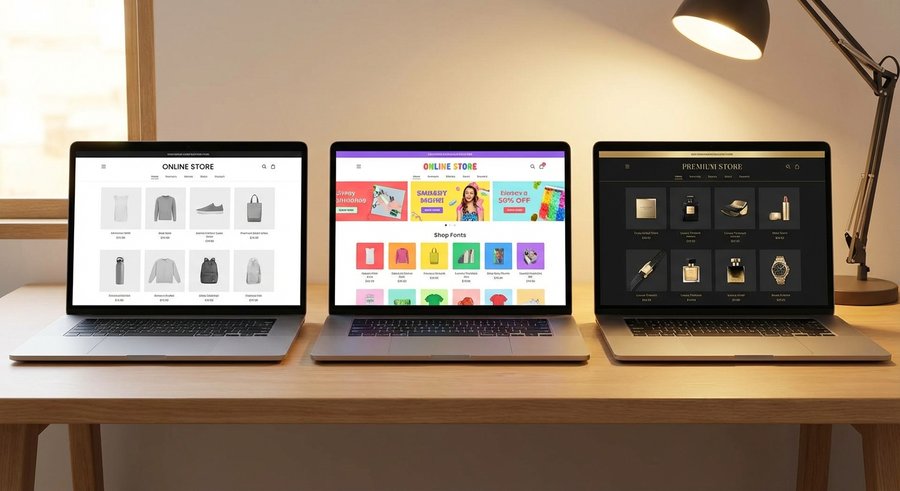 Comparaison de trois thèmes Shopify