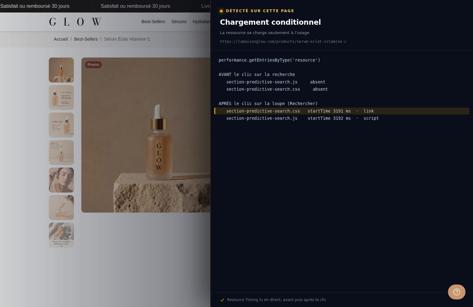 Aperçu ordinateur de Chargement conditionnel sur Maison GLOW