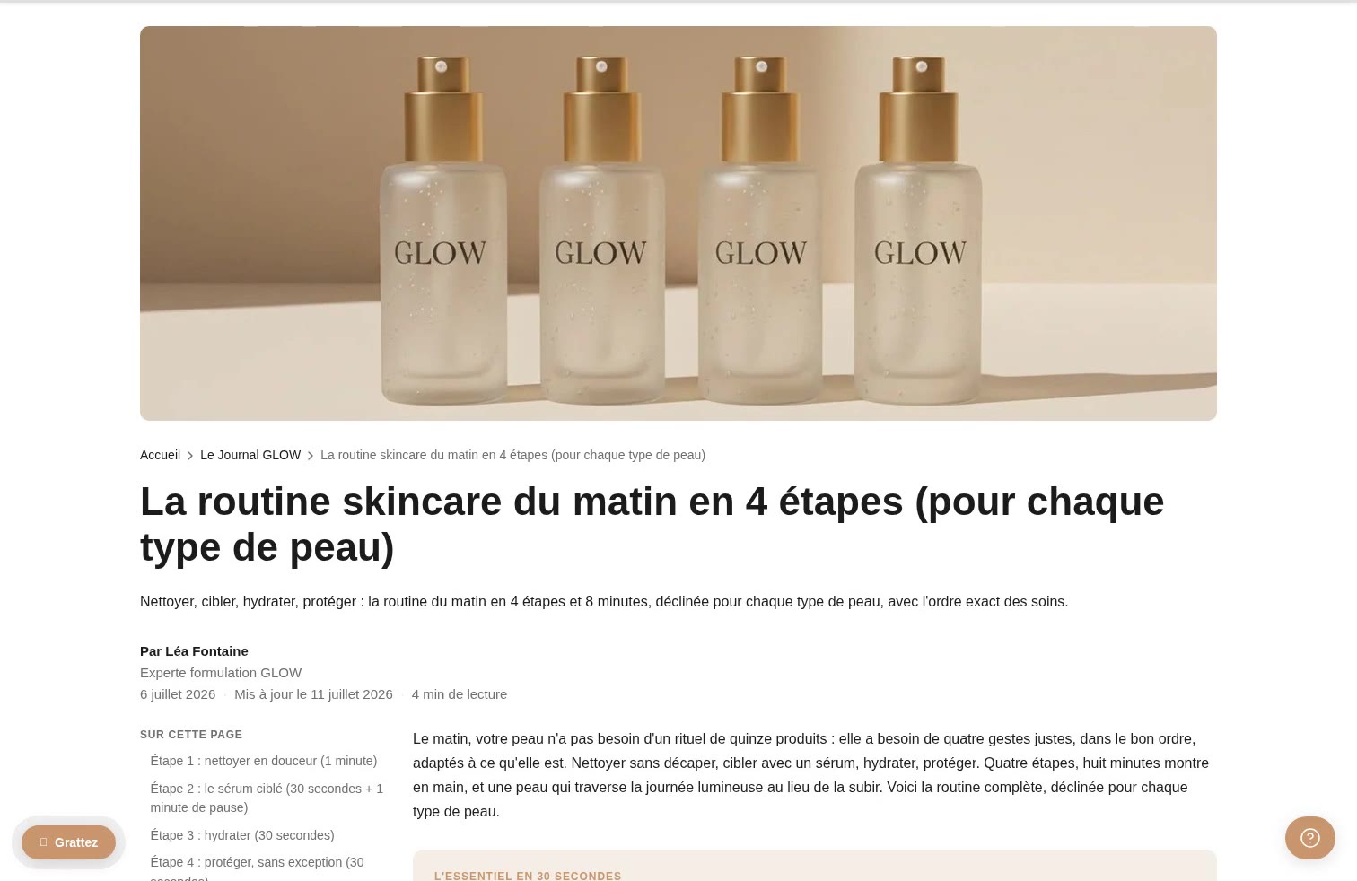 Aperçu ordinateur de Styles d'en-tête d'article sur Maison GLOW