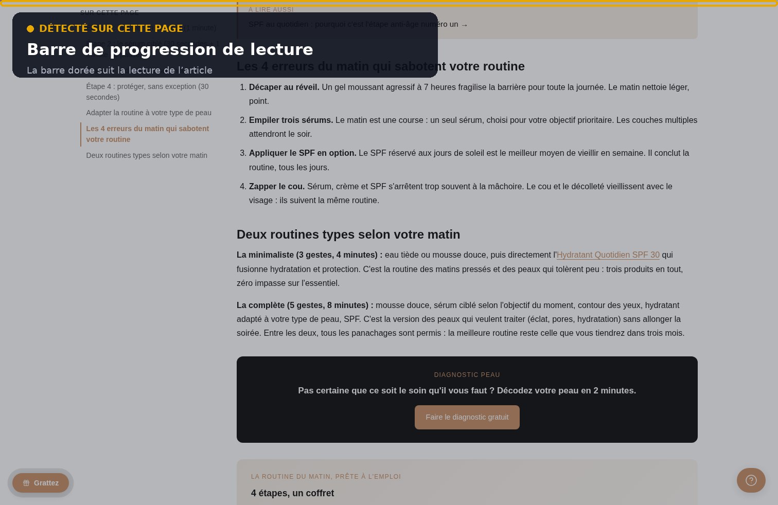 Aperçu Barre de progression de lecture sur la démo Speedfly